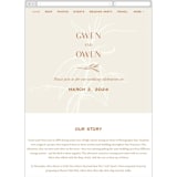 "Ovalon" - Wedding Website in Terracotta by Pati Cascino - Mobile Layout