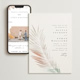 "Painted Leaves" - Wedding Website in Coconut by Owl and Toad - Match Your Stationery