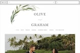 "Orchard" - Wedding Website in Laurel Bough by Erin L. Wilson - Desktop Design