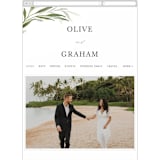 "Orchard" - Wedding Website in Laurel Bough by Erin L. Wilson - Mobile Layout