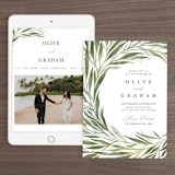 "Orchard" - Wedding Website in Laurel Bough by Erin L. Wilson - Match Your Stationery