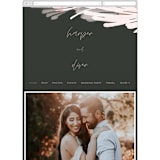 "lush romance" - Wedding Website in Palm by Robin Ott - Mobile Layout