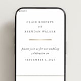 "Gilded Border" - Wedding Website in Silk by Kelly Schmidt - Mobile Layout
