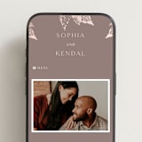 "autumne" - Wedding Website in Maple by Lori Wemple - Mobile Layout