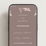 "autumne" - Wedding Website in Maple by Lori Wemple - Mobile Layout