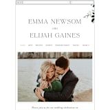 "On and On" - Wedding Website in Botanical Bouquet by Design Lotus - Mobile Layout