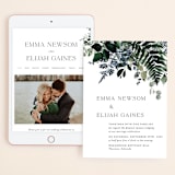 "On and On" - Wedding Website in Botanical Bouquet by Design Lotus - Match Your Stationery