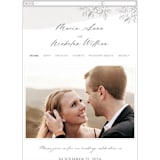 "Loving" - Wedding Website in Cloudy by Paper Raven Co. - Mobile Layout