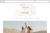 "Ethereal Display" - Wedding Website in Blushing by Hooray Creative - Desktop Design