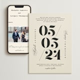 "Big Date" - Wedding Website in Ivory by Anastasia Makarova - Match Your Stationery