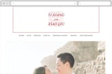 "Double Xi" - Wedding Website in Cherry by fatfatin - Desktop Design