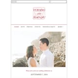 "Double Xi" - Wedding Website in Cherry by fatfatin - Mobile Layout