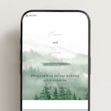"Over the mountains" - Wedding Website in Fern by Helen Halik - Mobile Layout