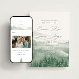 "Over the mountains" - Wedding Website in Fern by Helen Halik - Match Your Stationery