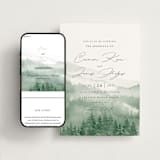 "Over the mountains" - Wedding Website in Fern by Helen Halik - Match Your Stationery
