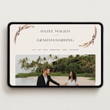 "Locket" - Wedding Website in Pearl by Erin L. Wilson - Desktop Design