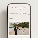 "Locket" - Wedding Website in Pearl by Erin L. Wilson - Mobile Layout