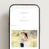 "Clarity" - Wedding Website in Cloud by Ana Sharpe - Mobile Layout
