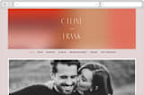 "Retro Grid" - Wedding Website in Sunset by Simona Camp - Desktop Design