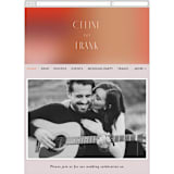 "Retro Grid" - Wedding Website in Sunset by Simona Camp - Mobile Layout