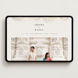 "Elegant Henna" - Wedding Website in Champagne by Oma N. Ramkhelawan - Desktop Design