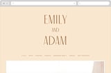"Classic Touch" - Wedding Website in Rust by April Astudillo - Desktop Design