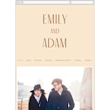 "Classic Touch" - Wedding Website in Rust by April Astudillo - Mobile Layout