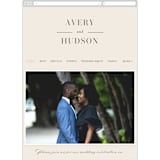 "Anson" - Wedding Website in Latte by Kristie Kern - Mobile Layout