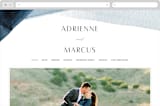"Trio" - Wedding Website in Ocean by Erin L. Wilson - Desktop Design