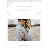 "Gathered" - Wedding Website in Blossom by Kimberly FitzSimons - Mobile Layout