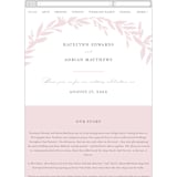 "Gathered" - Wedding Website in Blossom by Kimberly FitzSimons - Mobile Layout
