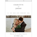 "Together With You" - Wedding Website in Noir by Kimberly FitzSimons - Mobile Layout