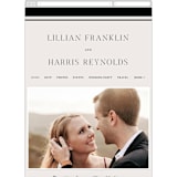 "Cambridge" - Wedding Website in Tuxedo by Amy Kross - Mobile Layout