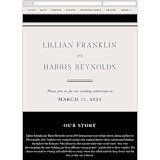 "Cambridge" - Wedding Website in Tuxedo by Amy Kross - Mobile Layout