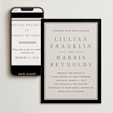 "Cambridge" - Wedding Website in Tuxedo by Amy Kross - Match Your Stationery