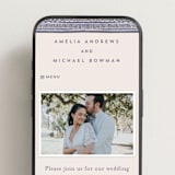 "Block Print Frame" - Wedding Website in Twilight by Katharine Watson - Mobile Layout