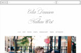 "Stacked Script" - Wedding Website in Classic by Olivia Kanaley Inman - Desktop Design