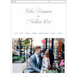 "Stacked Script" - Wedding Website in Classic by Olivia Kanaley Inman - Mobile Layout