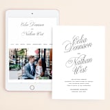 "Stacked Script" - Wedding Website in Classic by Olivia Kanaley Inman - Match Your Stationery