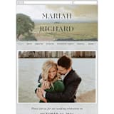 "Roman Landscape" - Wedding Website in Moss by Olivia Kanaley Inman - Mobile Layout