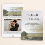 "Roman Landscape" - Wedding Website in Moss by Olivia Kanaley Inman - Match Your Stationery