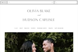 "Plaza" - Wedding Website in Onyx by Lauren Chism - Desktop Design