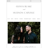 "Plaza" - Wedding Website in Onyx by Lauren Chism - Mobile Layout