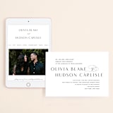 "Plaza" - Wedding Website in Onyx by Lauren Chism - Match Your Stationery