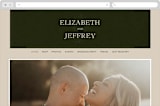 "delicate seal" - Wedding Website in Olive by Lindsay Stetson Thompson - Desktop Design