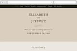 "delicate seal" - Wedding Website in Olive by Lindsay Stetson Thompson - Desktop Design