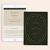 "delicate seal" - Wedding Website in Olive by Lindsay Stetson Thompson - Match Your Stationery