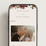 "poetique" - Wedding Website in Autumn by Kate Ahn - Mobile Layout