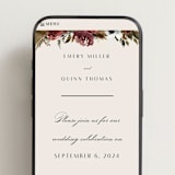 "poetique" - Wedding Website in Autumn by Kate Ahn - Mobile Layout