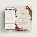 "poetique" - Wedding Website in Autumn by Kate Ahn - Match Your Stationery